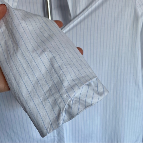 Zara  Basics | Striped blouse with cuff detail - Picture 3 of 4